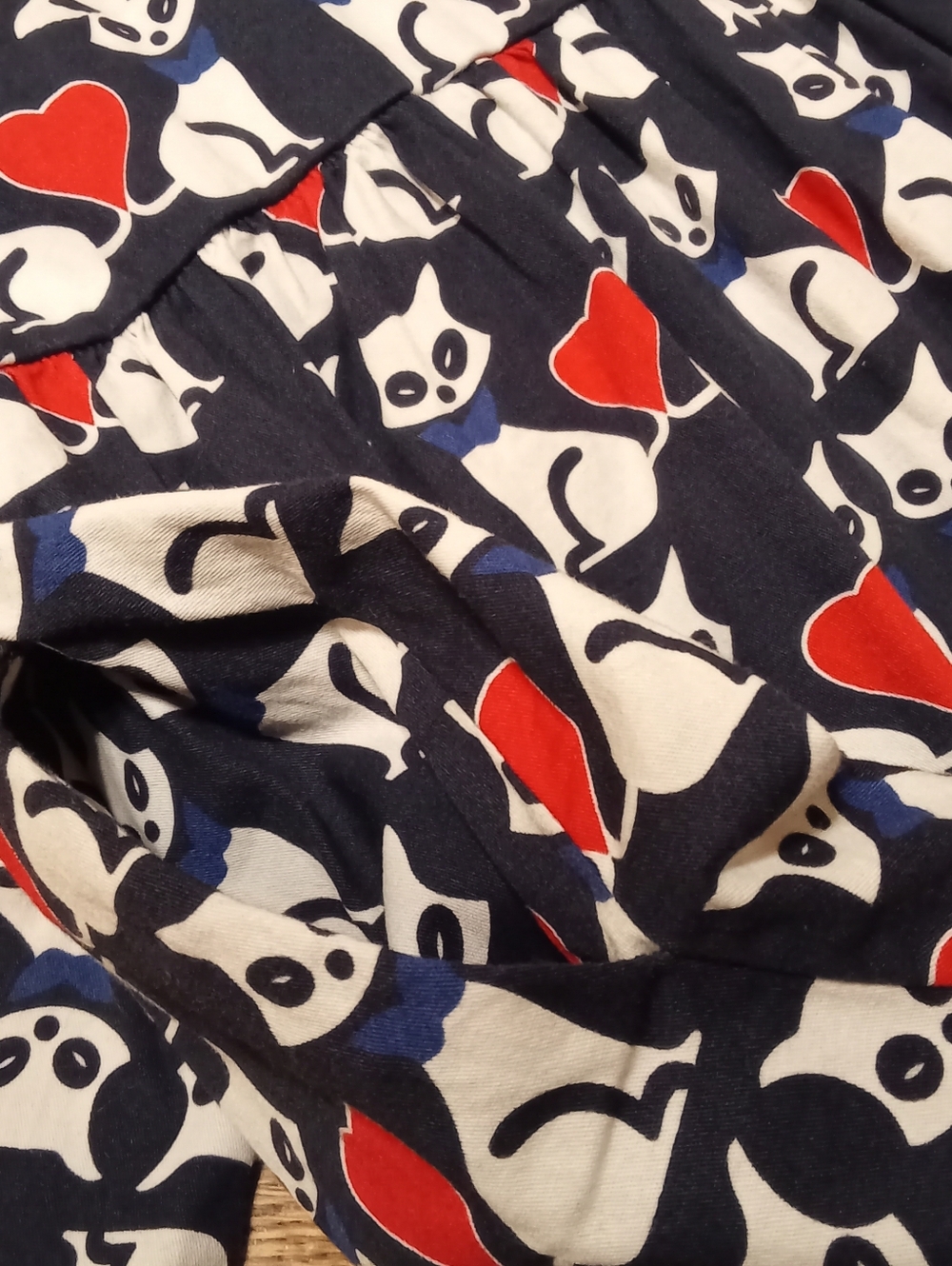 Fervour Cat & Heart Print Dress XL - Picture 4 of 6